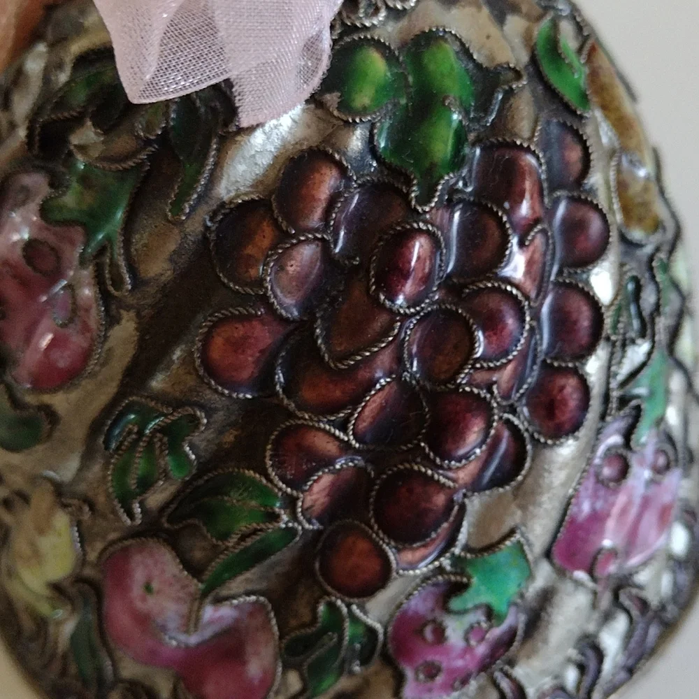 Cloisonne Fruit Bell Vintage Czech Republic